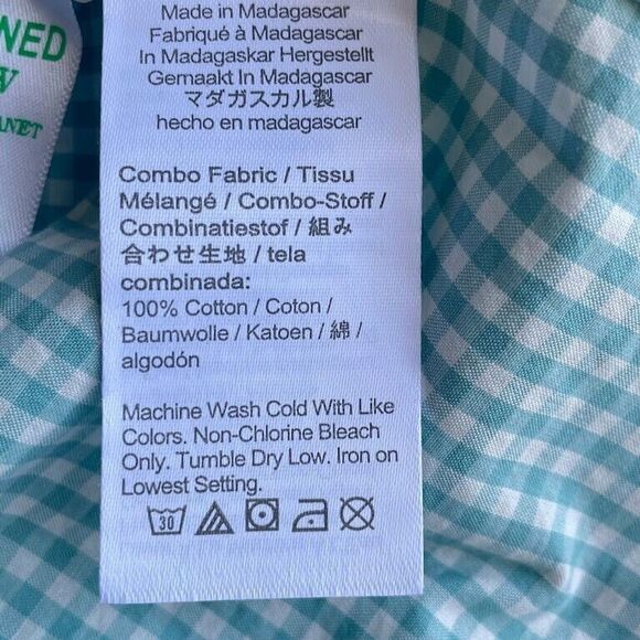 J.Crew Mens Button Up Shirt Size 2XL Green Check Long Sleeve Slim Fit Organic - Picture 9 of 14